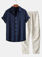 2-delige Chique Casual Linnen Set