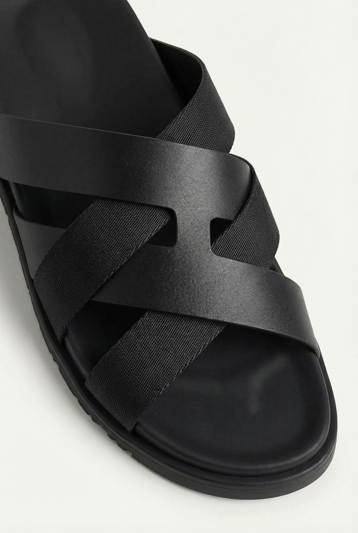 Amalfi Leather Sandal Black
