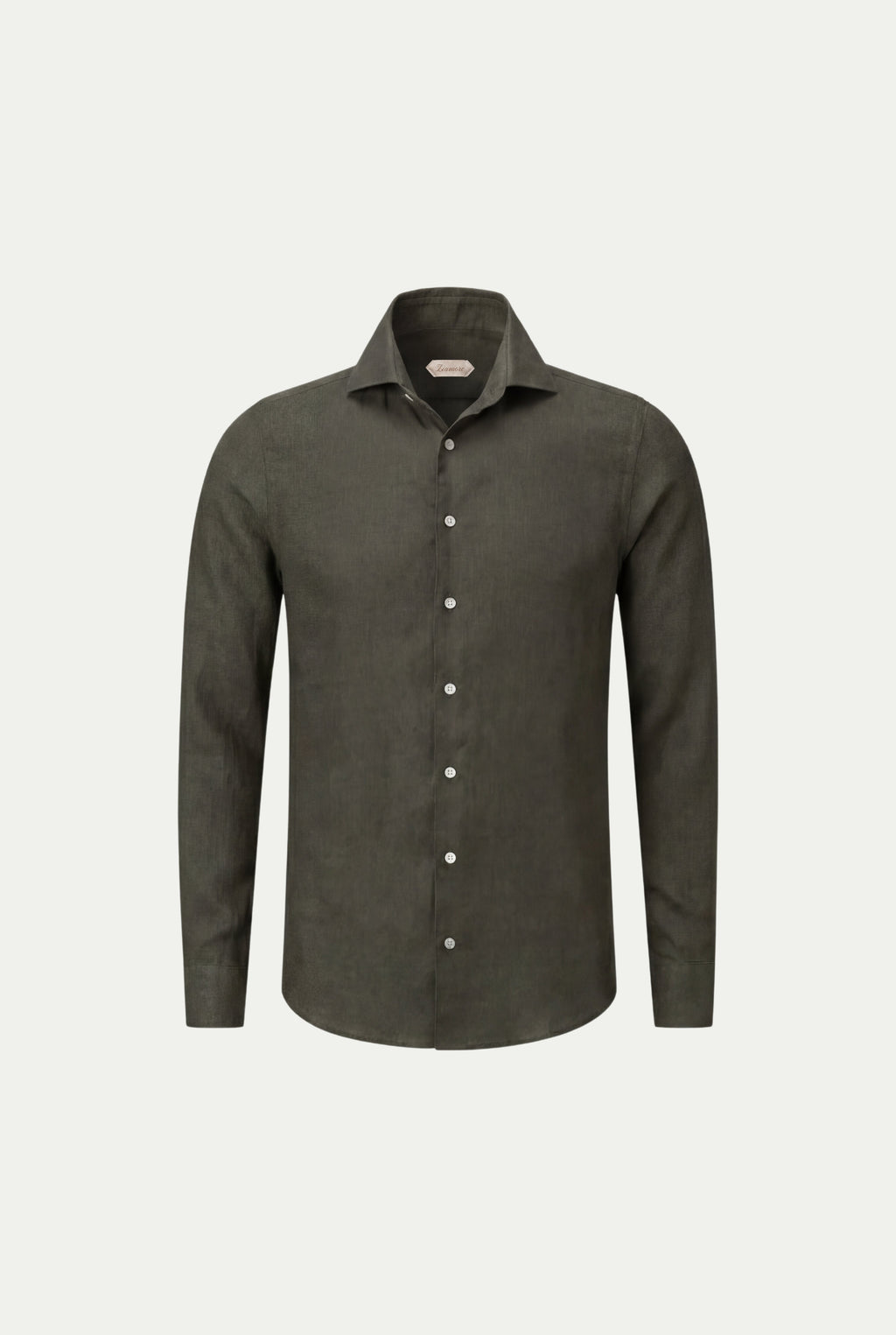 Amalfi Long Sleeve Linen Shirt Olive