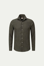 Amalfi Long Sleeve Linen Shirt Olive