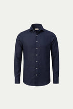 Amalfi Long Sleeve Linen Shirt Navy