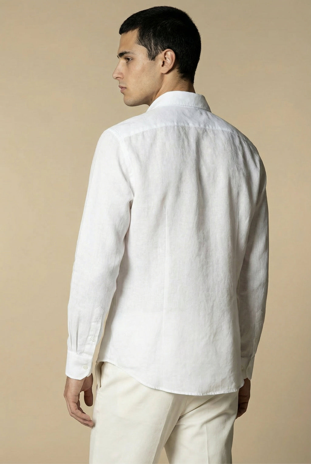 Amalfi Long Sleeve Linen Shirt White