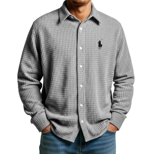 Men's 2026 Comfort Waffle Weave Shirt - Clearance Sale
