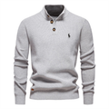 Men's Premium Knit Henley Sweater || Clearance Sale