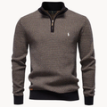 Men's Quarter-Zip Knit Sweater - Clearance Sale