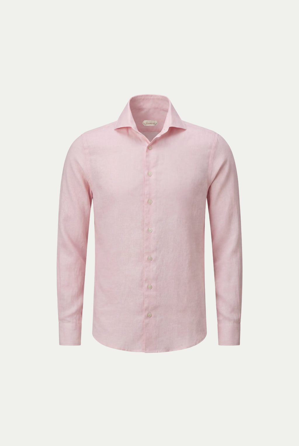 Amalfi Long Sleeve Linen Shirt Pink