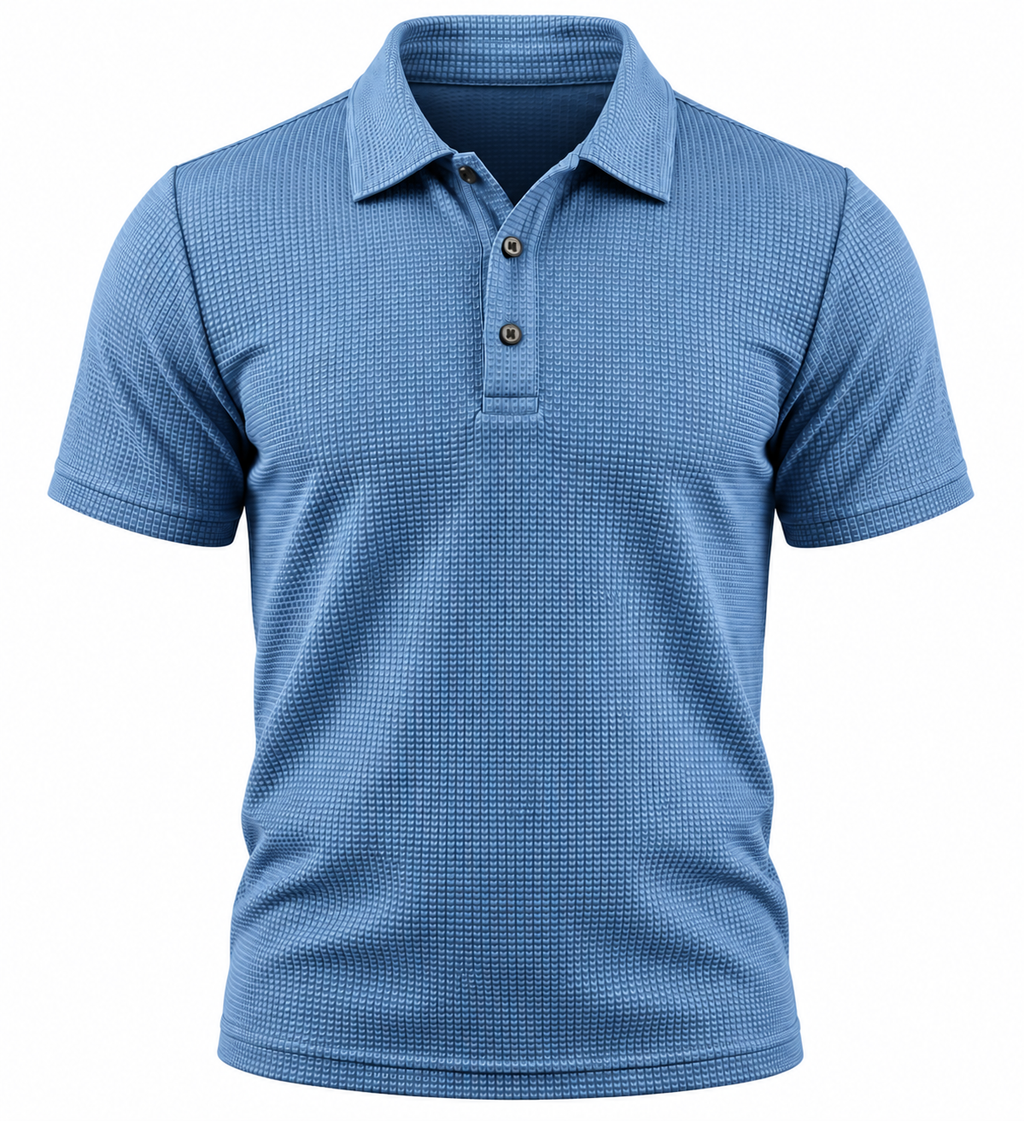 Belmont Men's Stretch Polo – No-Cling Fit for a Fuller Midsection