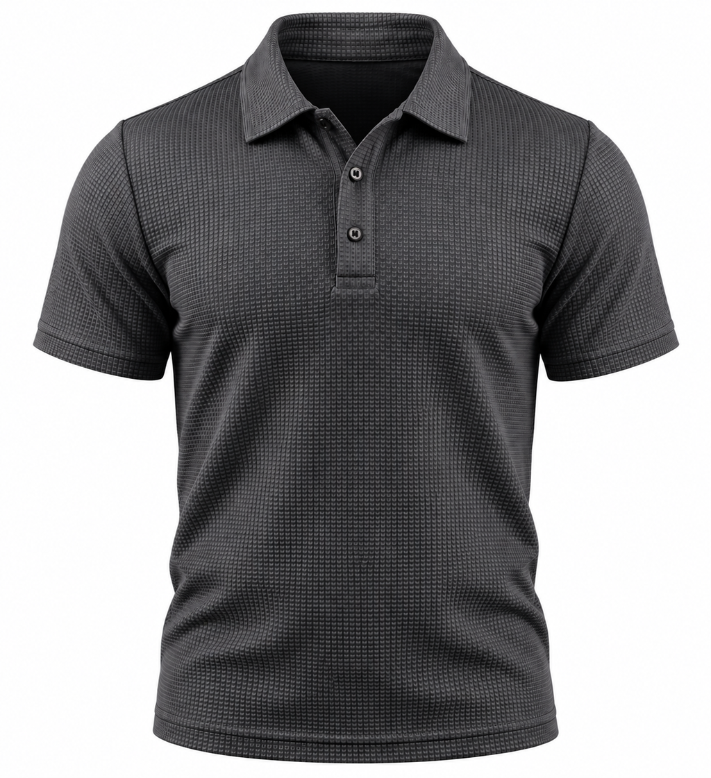 Belmont Men's Stretch Polo – No-Cling Fit for a Fuller Midsection