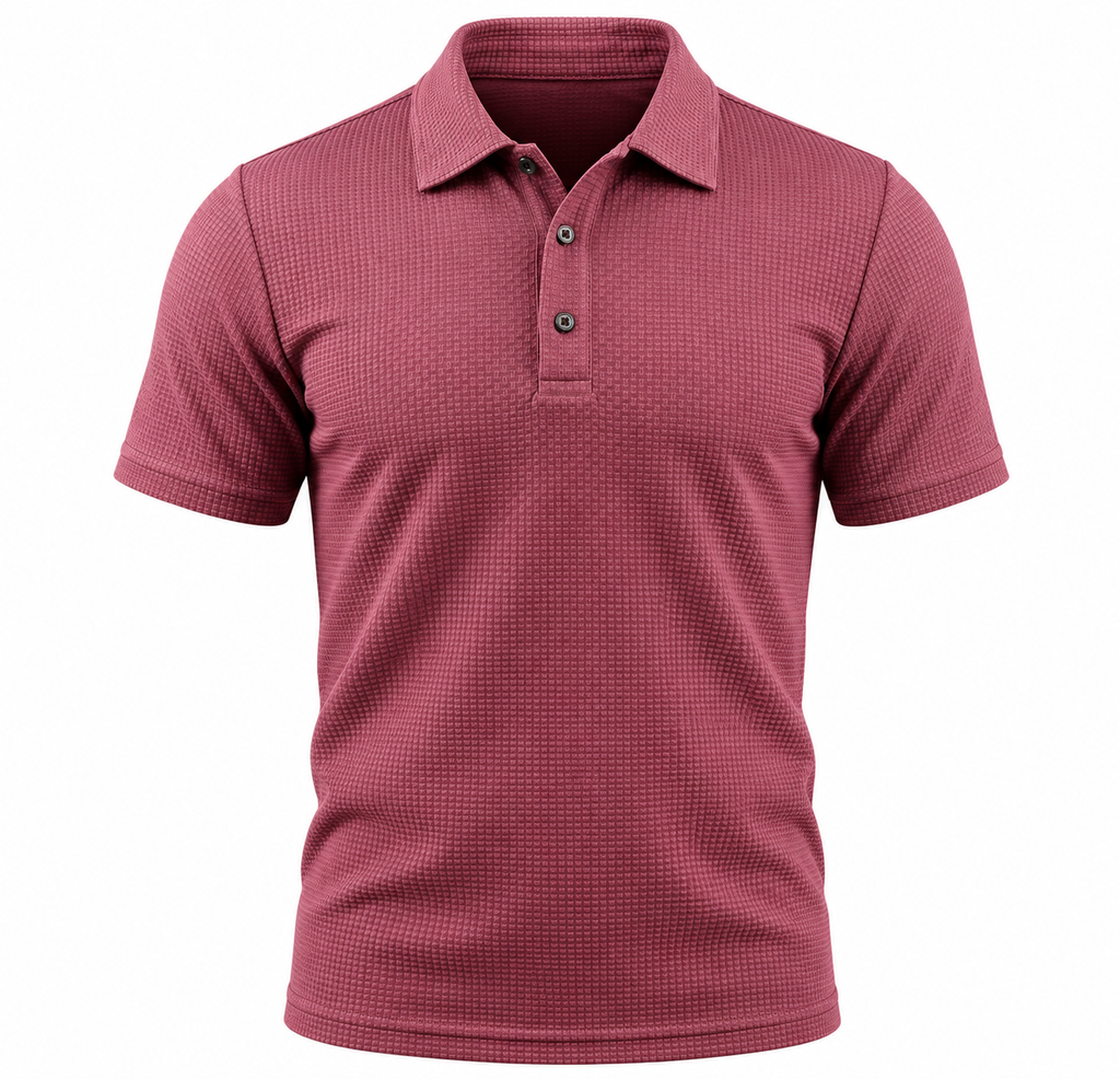 Belmont Men's Stretch Polo – No-Cling Fit for a Fuller Midsection