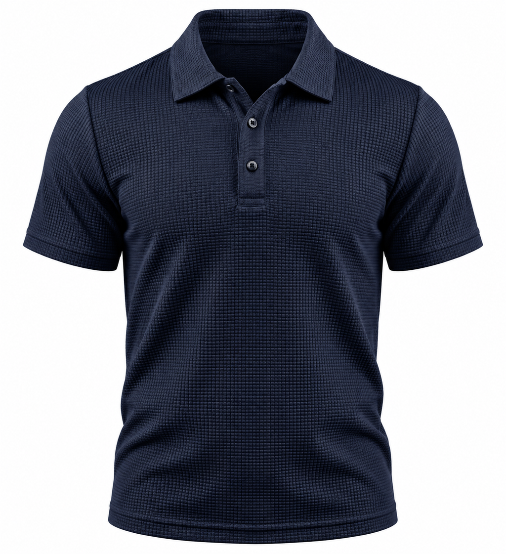 Belmont Men's Stretch Polo – No-Cling Fit for a Fuller Midsection