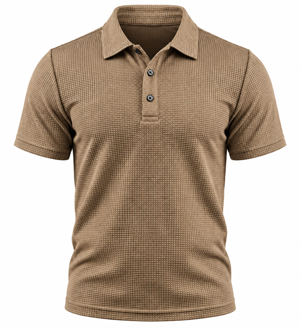 Belmont Men's Stretch Polo – No-Cling Fit for a Fuller Midsection