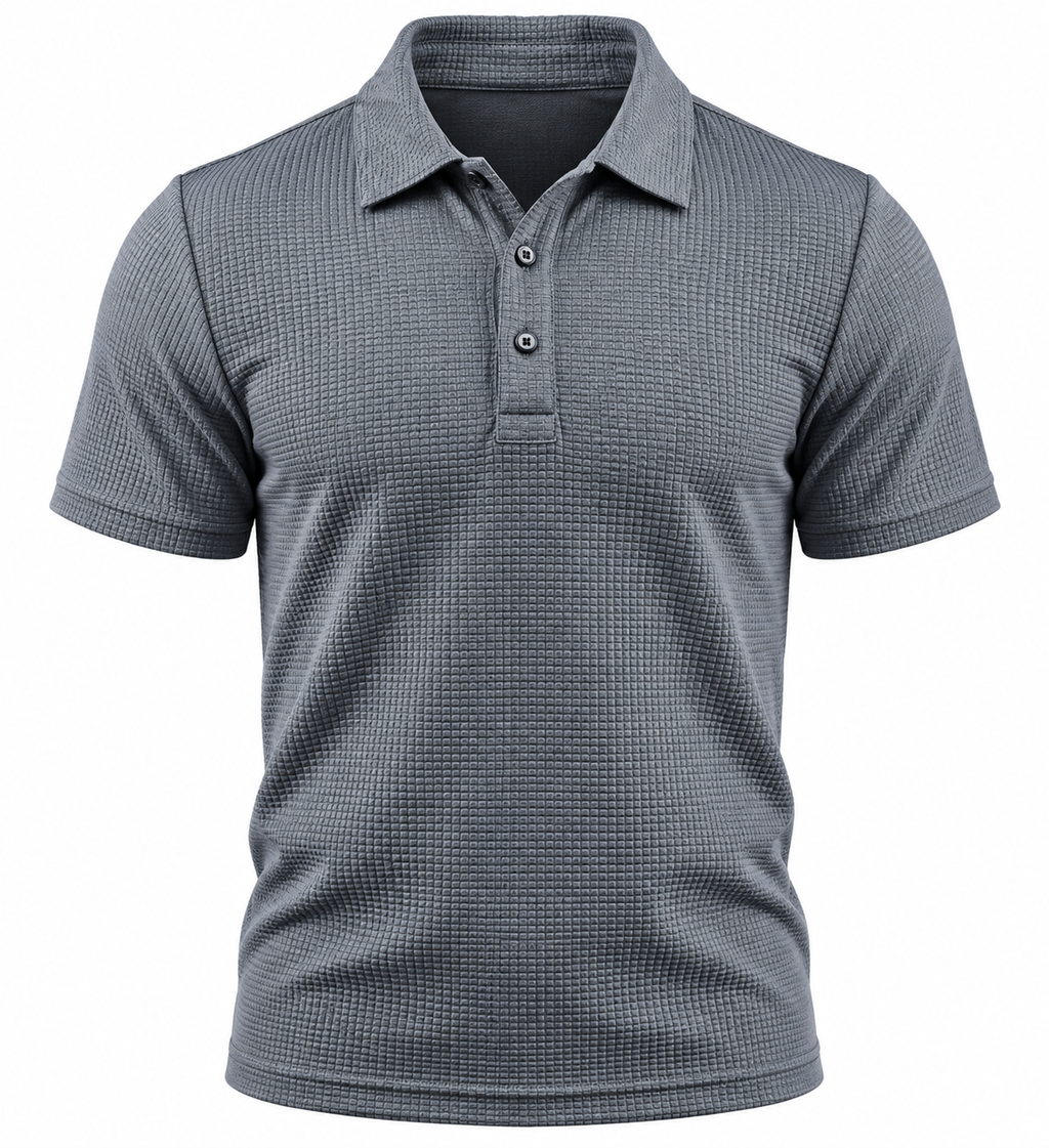 Belmont Men's Stretch Polo – No-Cling Fit for a Fuller Midsection