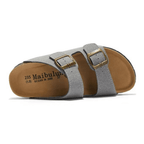 Capri Suede Sandal — Light Grey