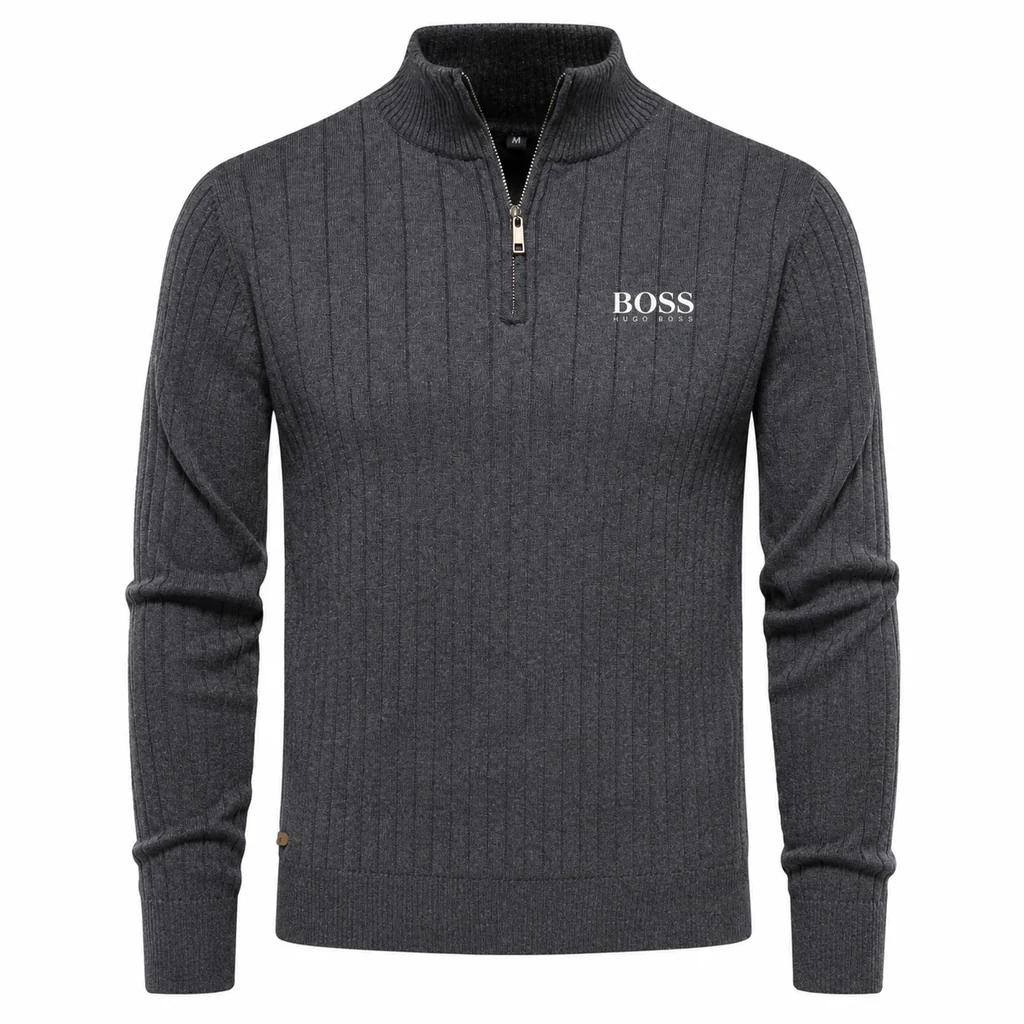 Men's ™ PREMIUM RIBBED QUARTER-ZIP SWEATER