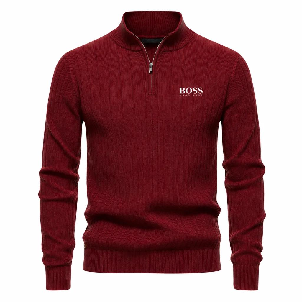 Men's ™ PREMIUM RIBBED QUARTER-ZIP SWEATER