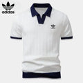 Men's Retro Knit Polo Shirt