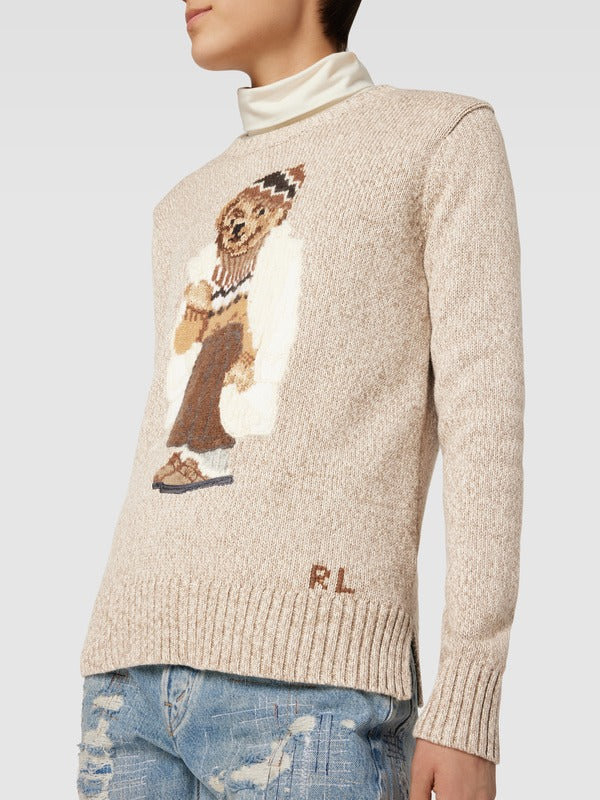 Woman Sweater | Bear White Coat