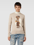 Woman Sweater | Bear White Coat