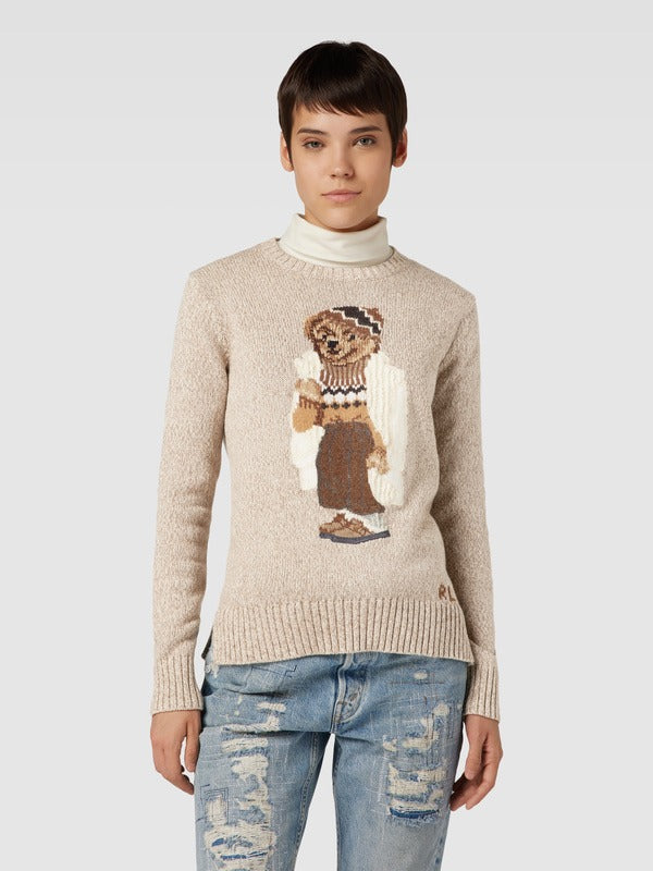 Woman Sweater | Bear White Coat