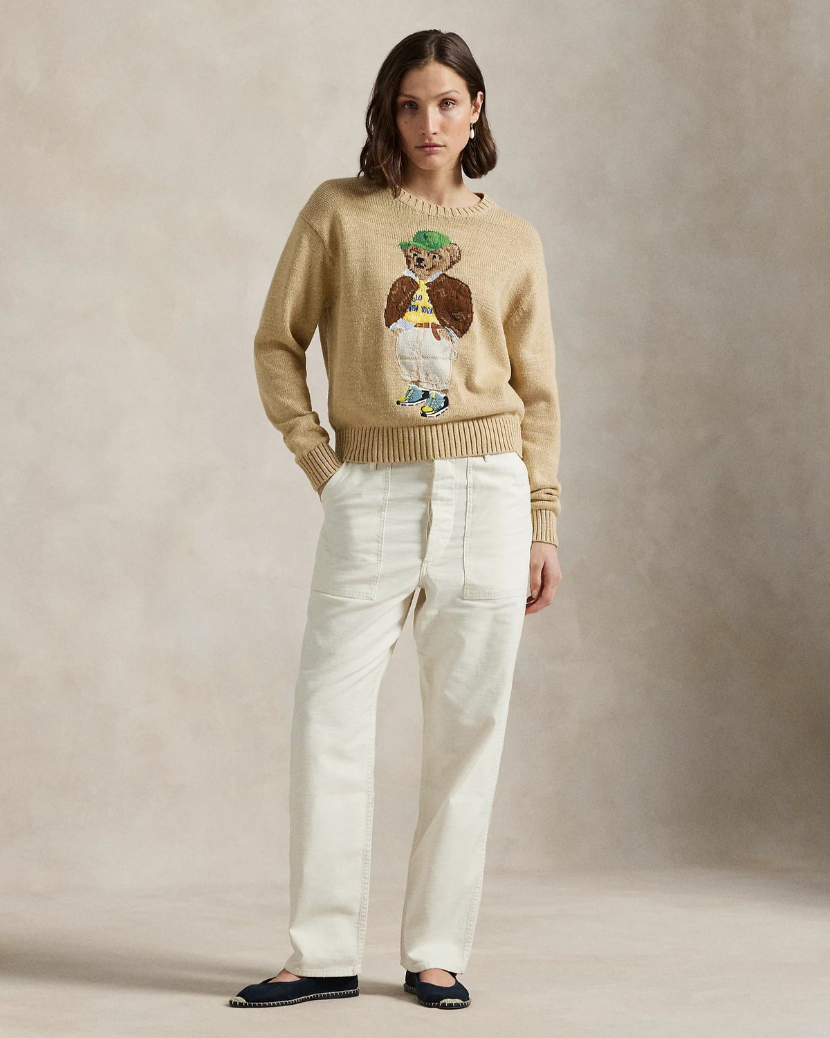 Woman Sweater | Polo Bear Beige