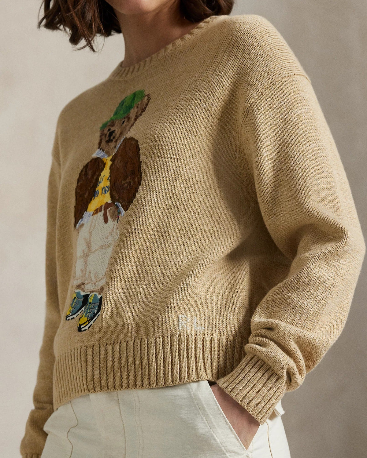 Woman Sweater | Polo Bear Beige