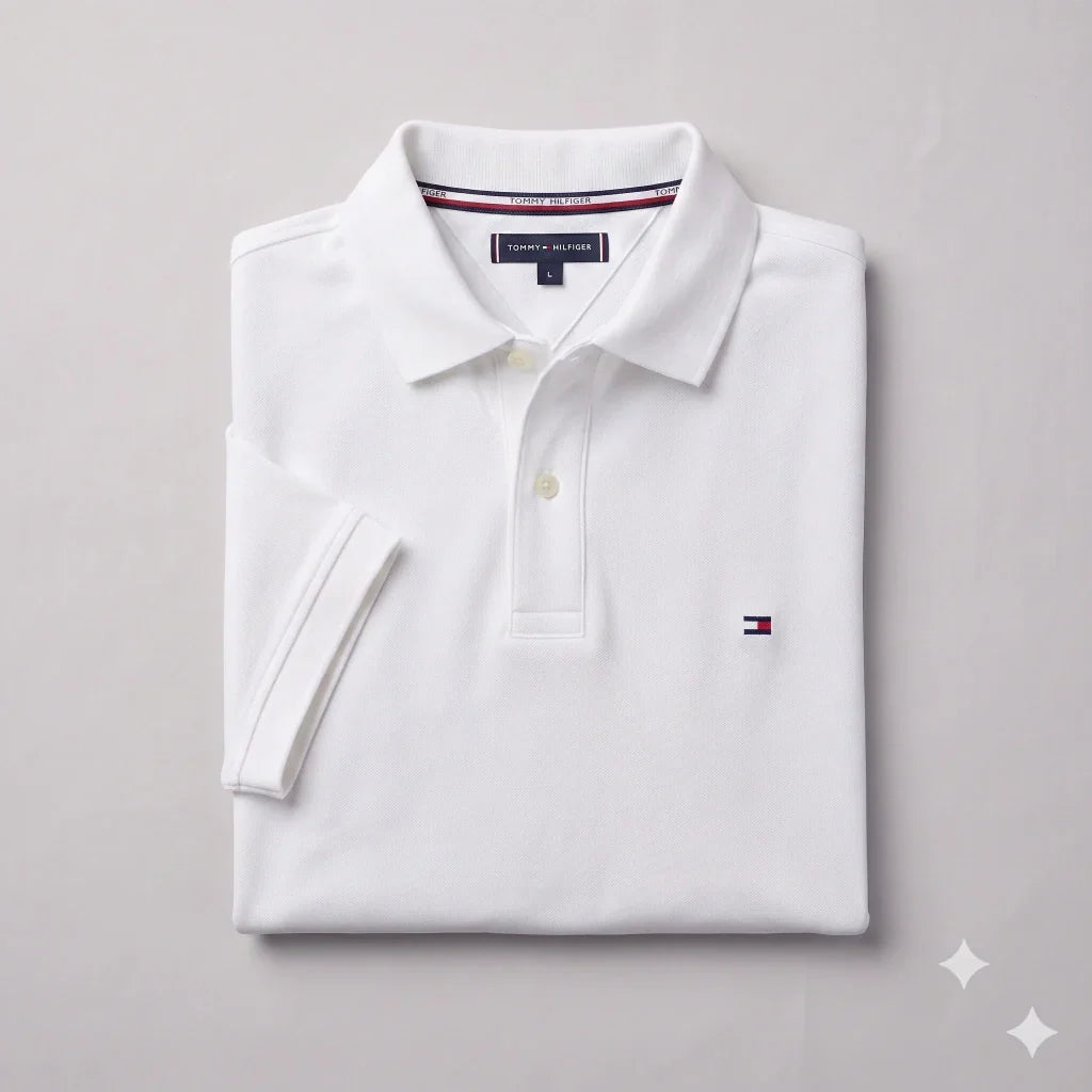 912 TH Double-Piqué Polo Shirt