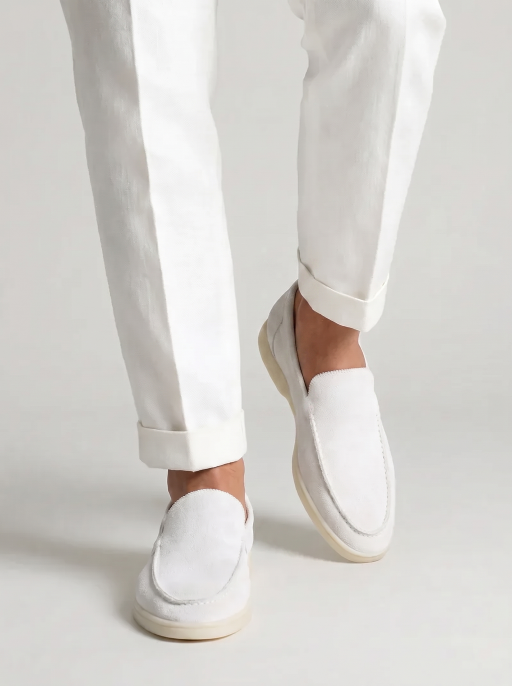 White Yacht Loafers