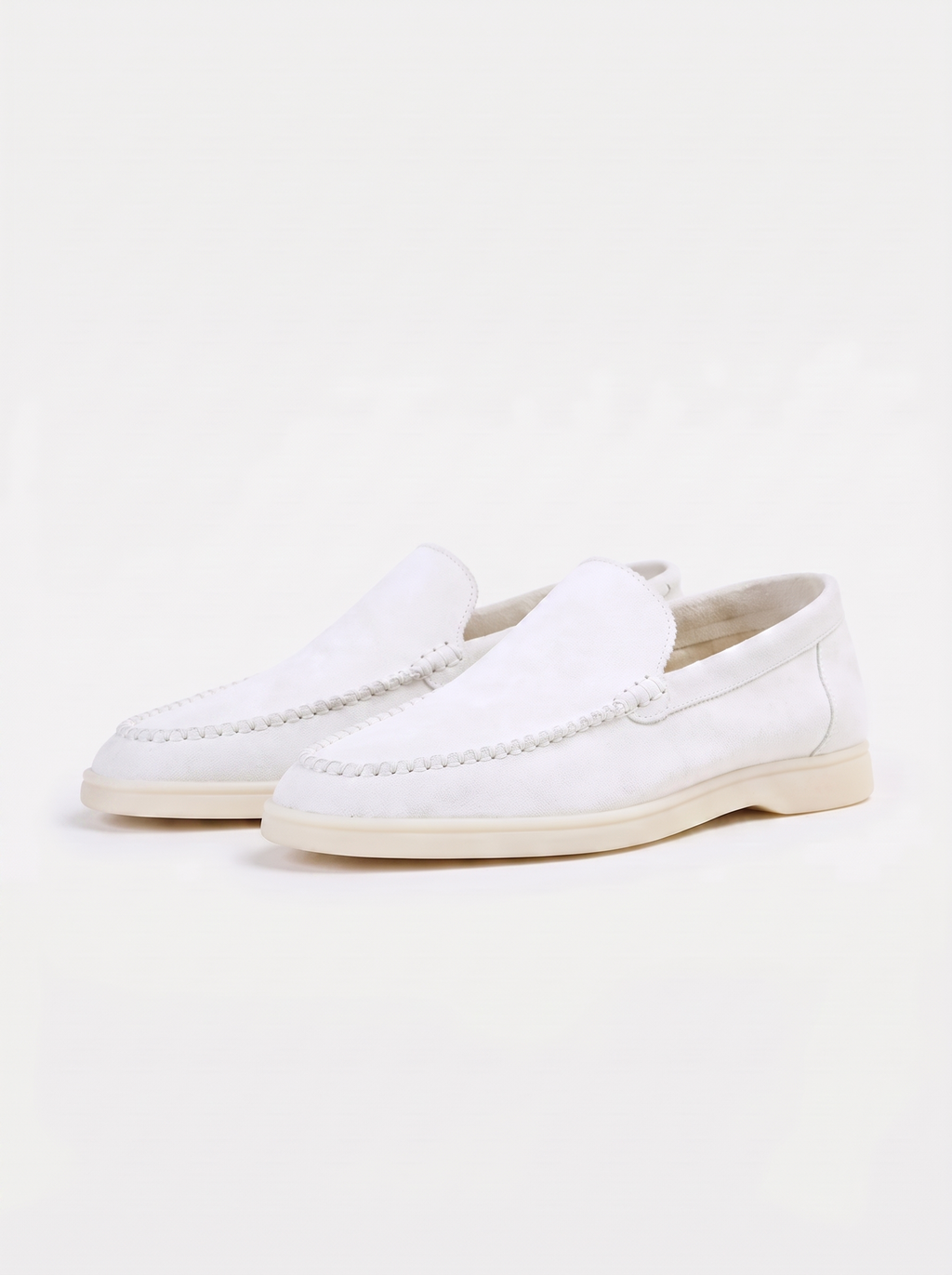 White Giorno Loafers