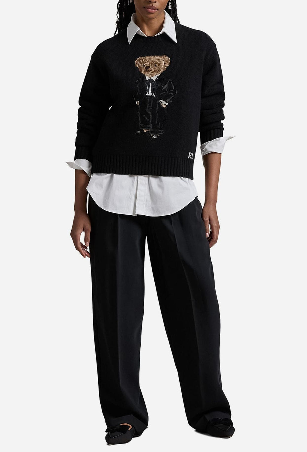 Woman Sweater  | Black Polo Bear