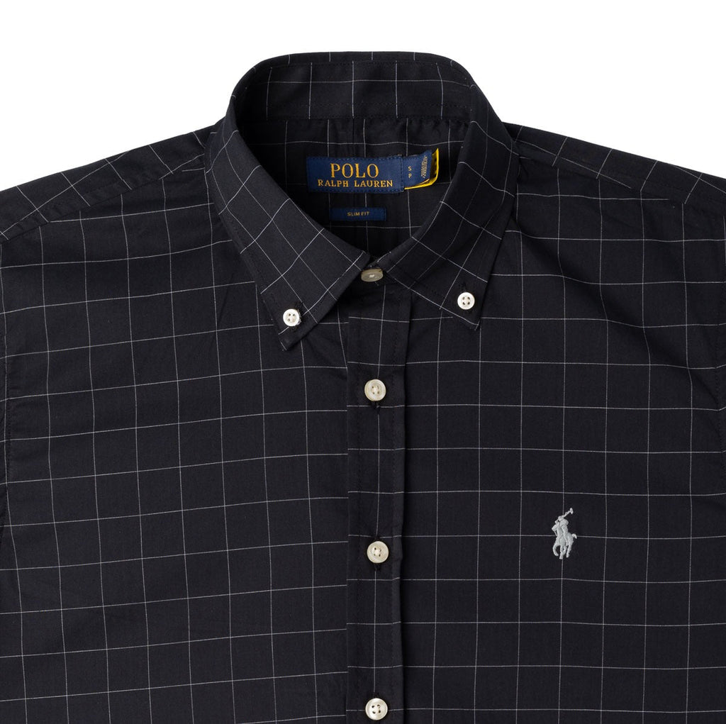 Men's RL Shirt Plaid Fontana - Black