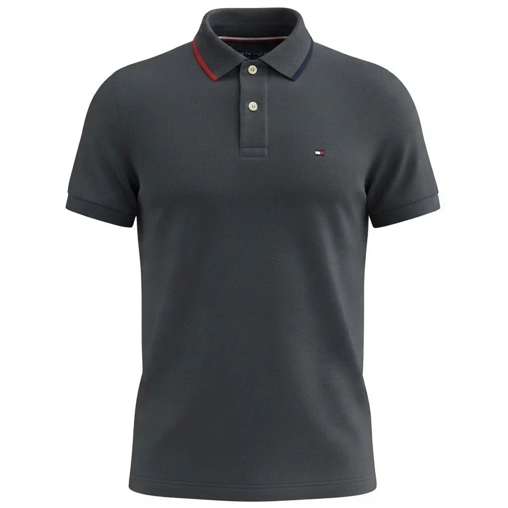 1107 TH Double-Piqué Polo Shirt