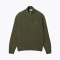 L.C Zipped High Neck Carded Wool Sweater