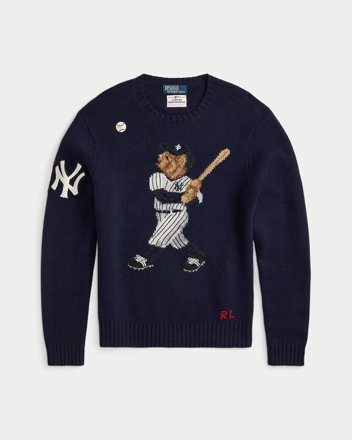 Men's Polo Bear Yankees Sweater