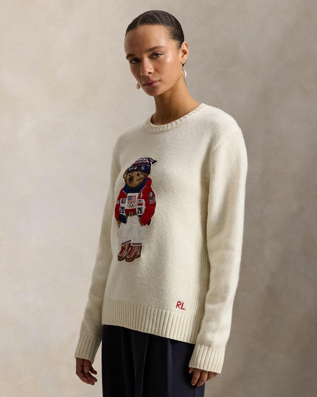 Men's Team USA Polo Bear Sweater
