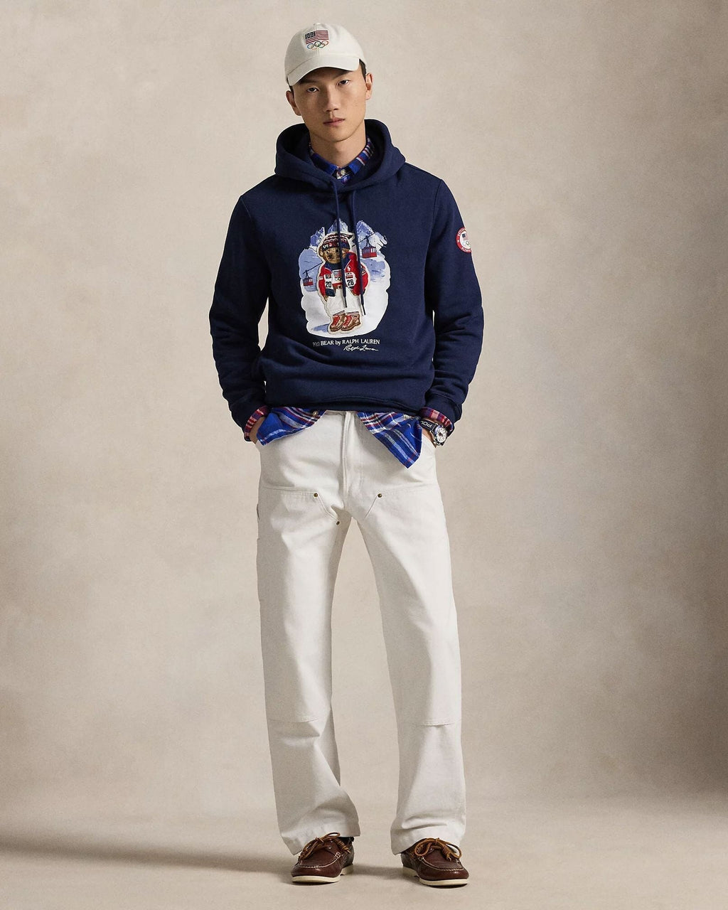 Men's Team USA Polo Bear Hoodie