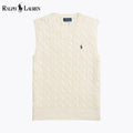 Men's Cable-Knit Cotton Sweater Vest