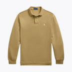 Men's Mesh Long-Sleeve Polo Shirt