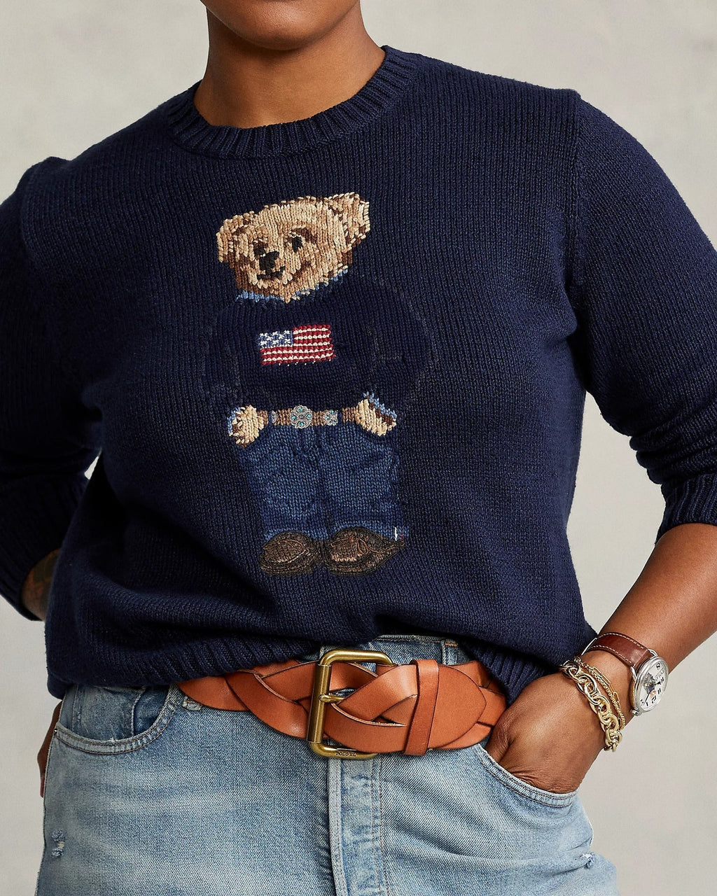 Woman Sweater | Linen Crew Neck