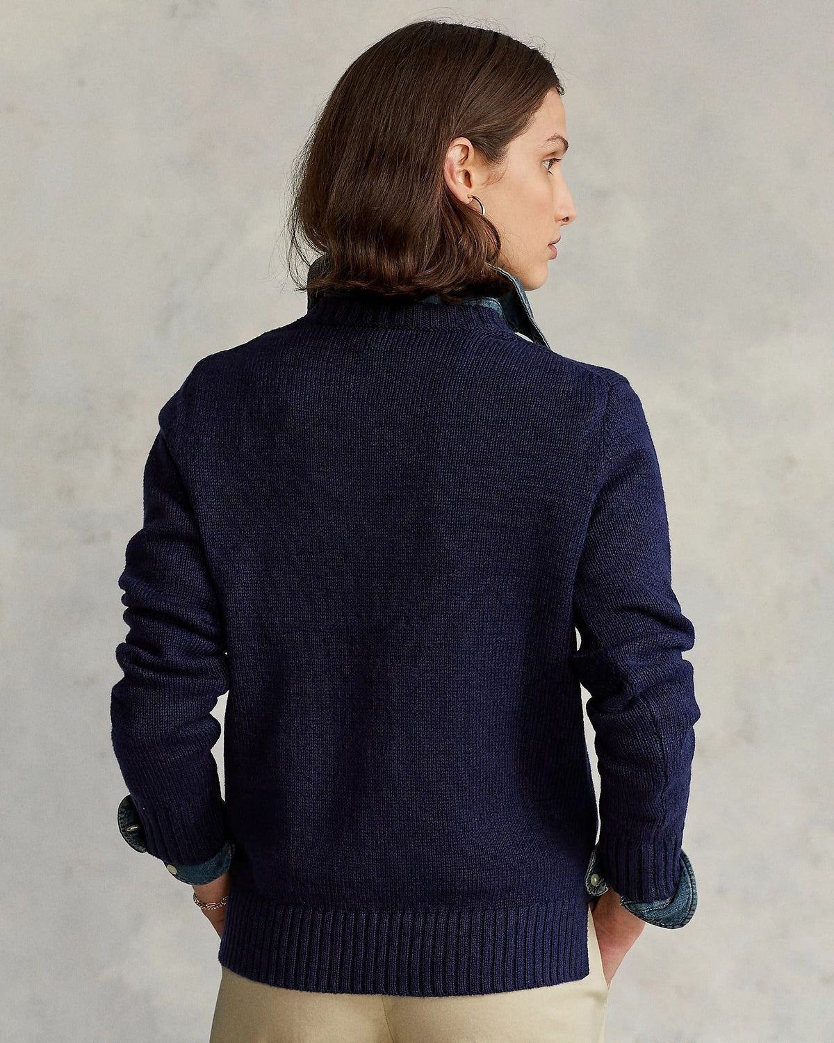 Woman Sweater | Linen Crew Neck