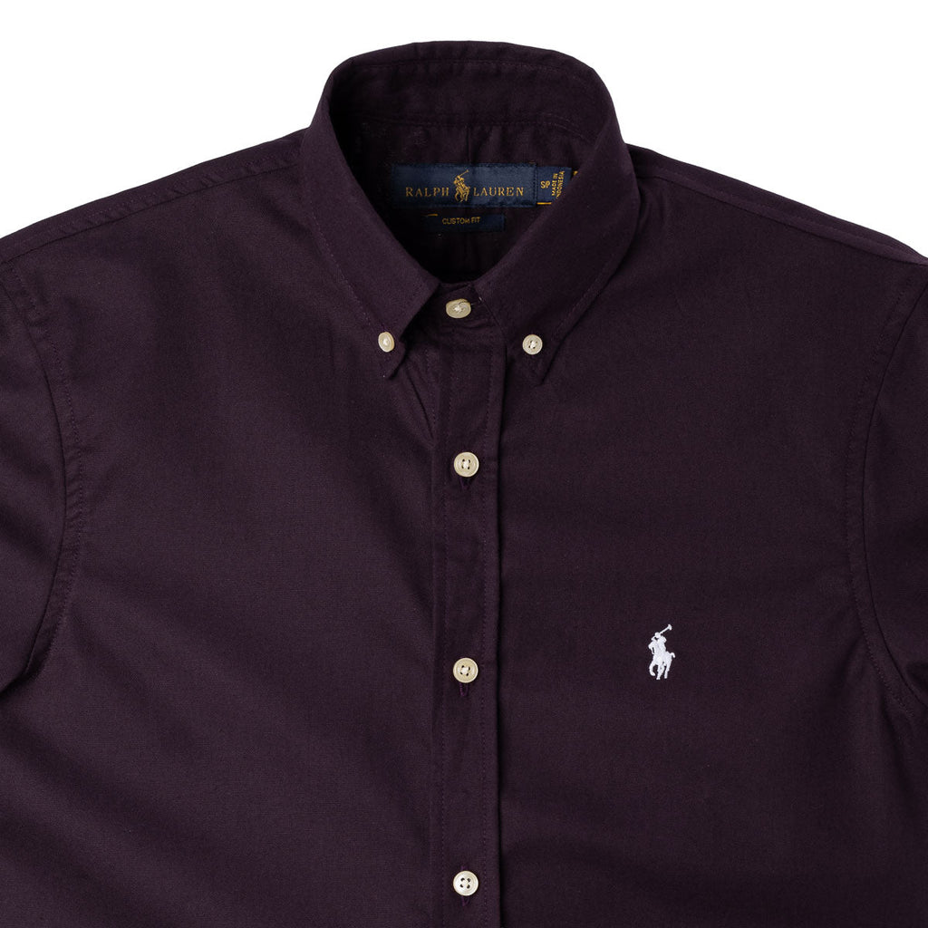 Men's RL Shirt Oxford Short-Sleeve - Burgundy
