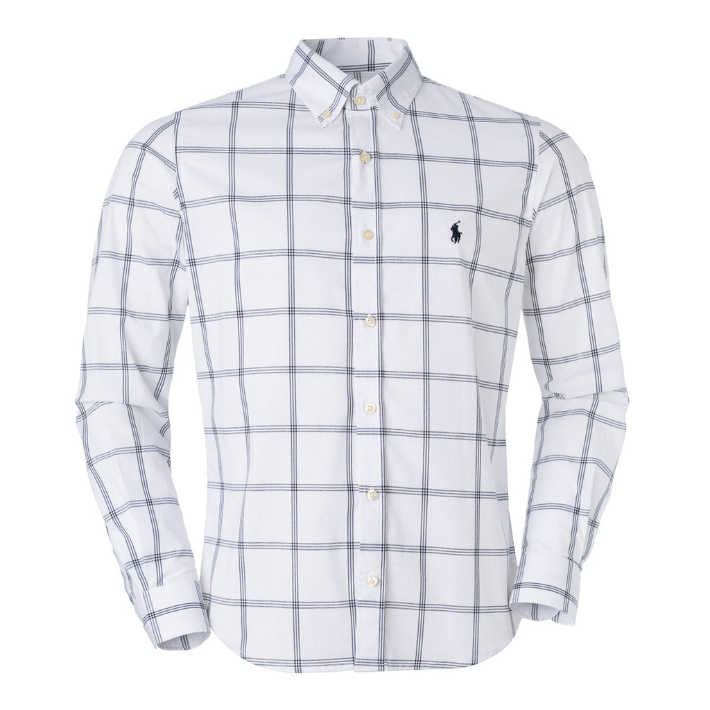 Men's RL Shirt Plaid - White